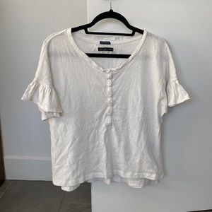 Abercrombie & Fitch Ruffle Tee